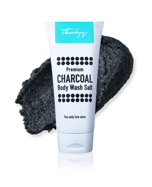 ★公式特典:送料無料★Thundyy Premium CHARCOAL Body Wash Salt(サンディー プレミアムチャコールボディウォッシュソルト)【単品】